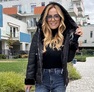 Cassandra kabát fekete – Szőrmehatású béléssel készült női kabát – Innova Fashion – 3. kép
